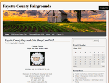 Tablet Screenshot of fayettecofairoh.com